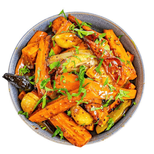 Steamed Vegetables with Mornay Sauce